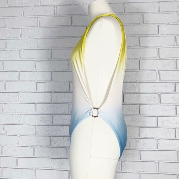 Aerie Women’s Yellow and Blue Ombré Swimsuit - Picture 7 of 9